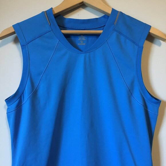 MEC Sky Blue Sporty Muscle Shirt With Reflectors - Picture 5 of 16